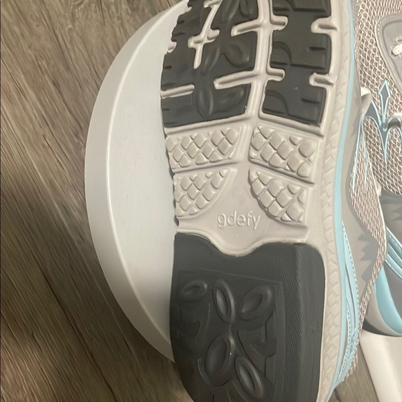Blue and Gray Athletic Shoes with Cushioned Support - Picture 2 of 7